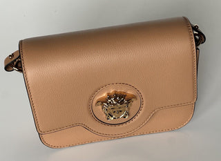 NWT $1550 Versace Medusa Head Leather Caramel Small Shoulder Bag 1008100 IT