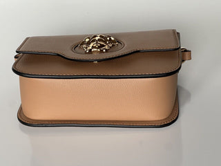 NWT $1550 Versace Medusa Head Leather Caramel Small Shoulder Bag 1008100 IT