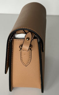 NWT $1550 Versace Medusa Head Leather Caramel Small Shoulder Bag 1008100 IT