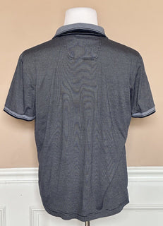 Boss Hugo Boss Green Label Short Sleeve Striped Blue Polo T-Shirt XL