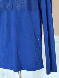 Boss Hugo Boss Green Label Logo Long Sleeve Blue T-Shirt L Made in Portugal