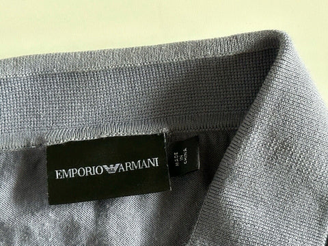Emporio Armani Short Sleeve Cotton/Silk Blue Polo T-Shirt 2XL (Fits like XL)