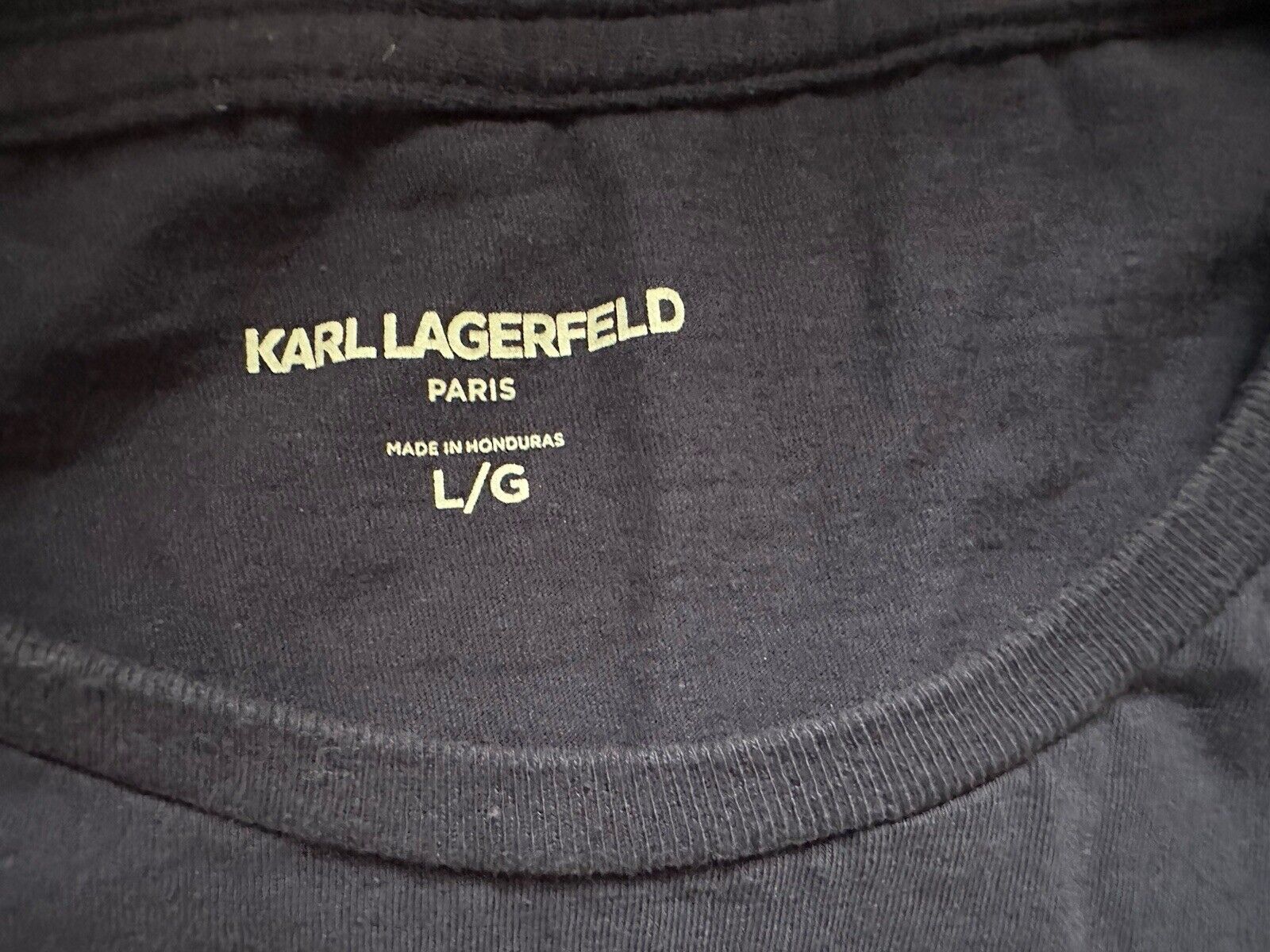 Karl Lagerfeld Skull Logo T-Shirt Size Large Blue