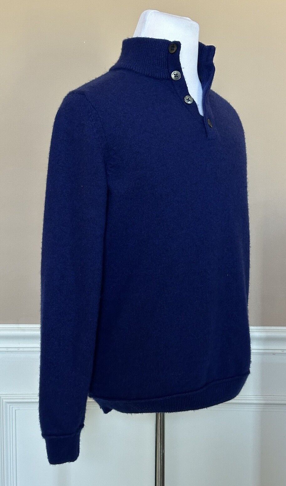 Boss Hugo Boss Long Sleeve Wool Blue Sweater L