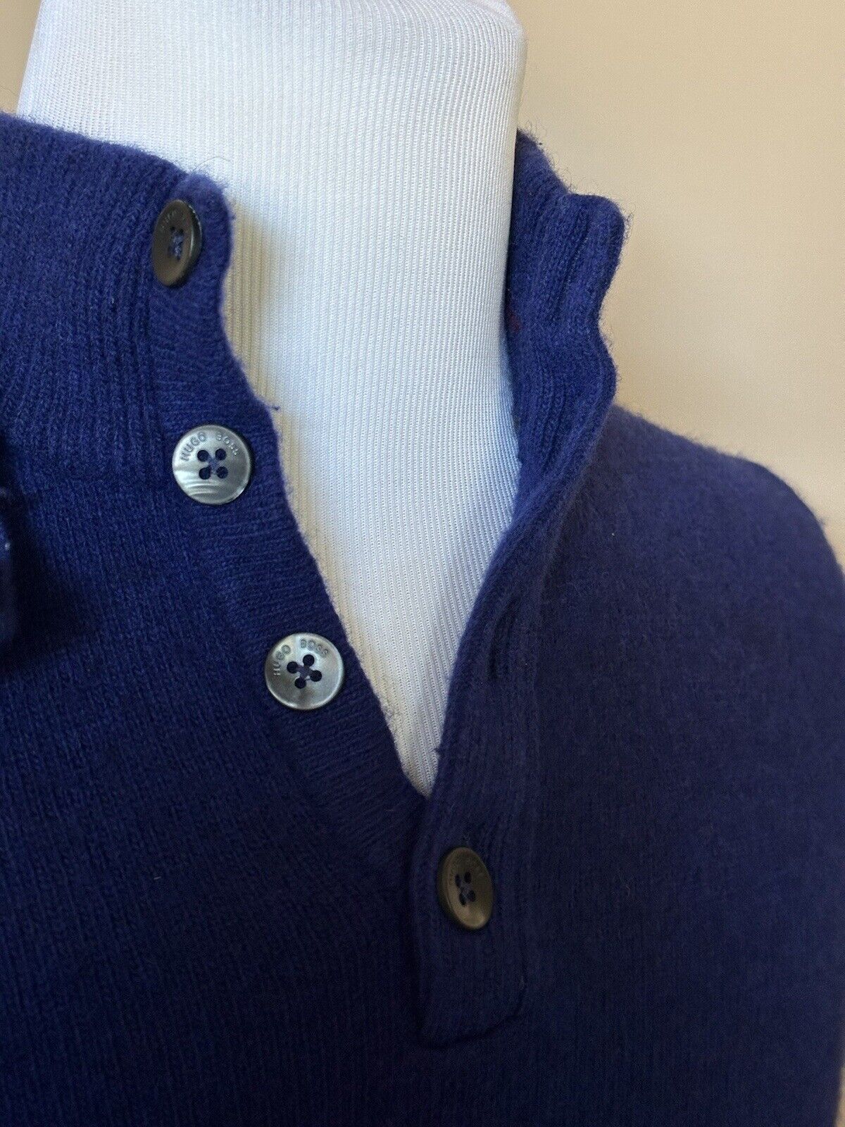 Boss Hugo Boss Long Sleeve Wool Blue Sweater L