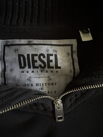 Diesel Men's Cotton Modern Sweater Black Large