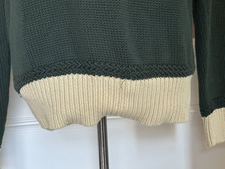 Polo Ralph Lauren Men's Knit  Cotton Modern Sweater Green Large