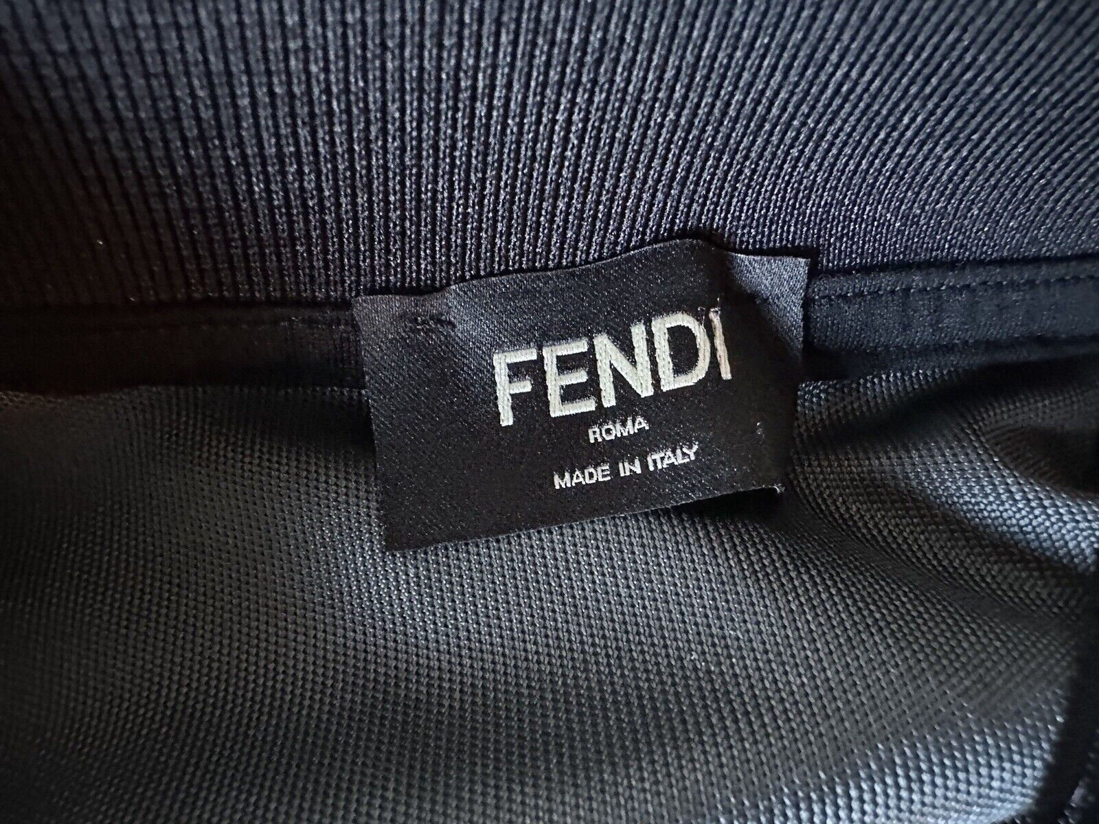 NWT $670 Fendi FF Logo Print Gray Polo Shirt Small FAF641 Made in Italy