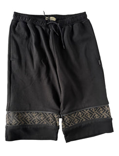 NWT $920 Fendi FF Casual Shorts Black Size 32US (48 Euro) FAB564 Italy