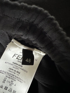 NWT $920 Fendi FF Casual Shorts Black Size 32US (48 Euro) FAB564 Italy