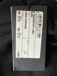 NWT $920 Fendi FF Casual Shorts Black Size 32US (48 Euro) FAB564 Italy