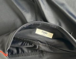 NWT $430 Fendi Women's Track Shorts Medium Black  Made in Italy FAB309