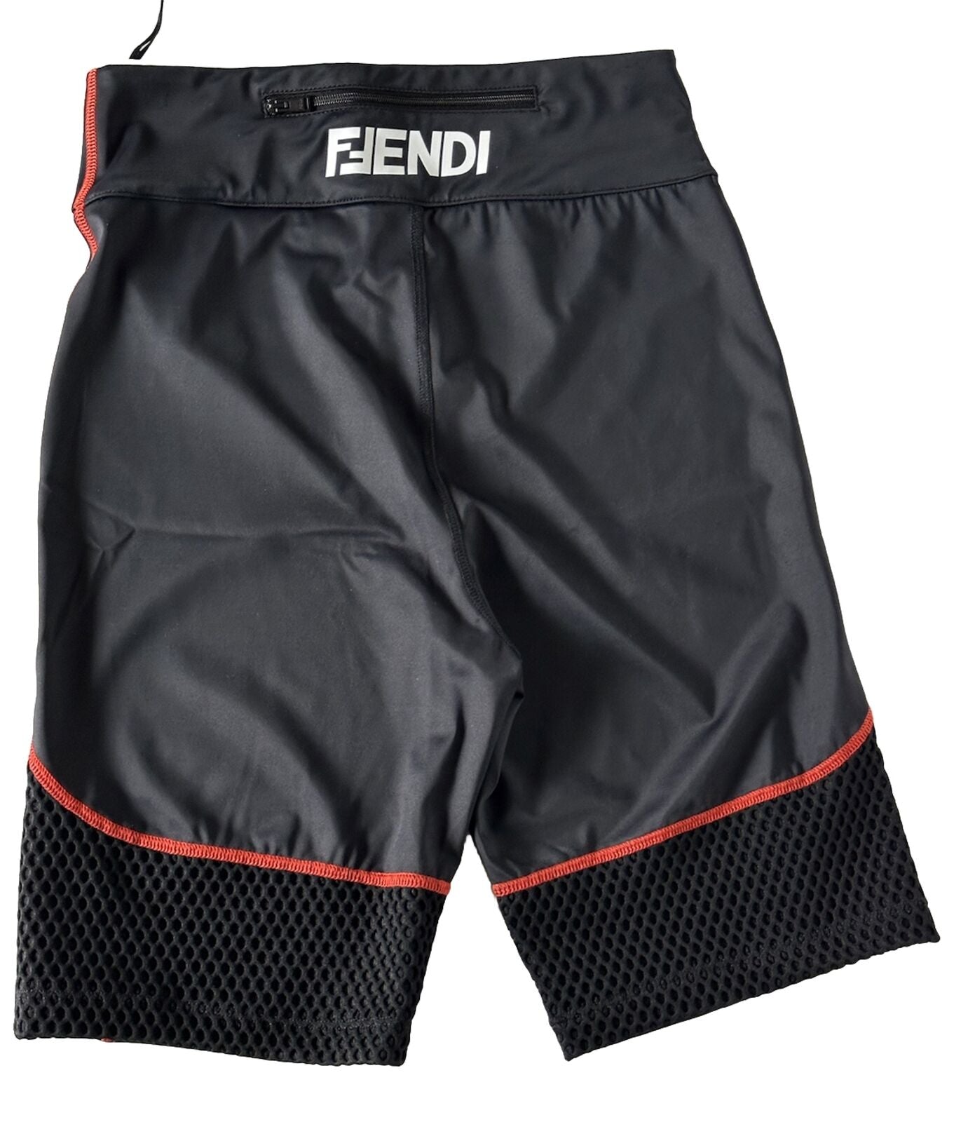 NWT $430 Fendi Women's Track Shorts Large Black  Made in Italy FAB309