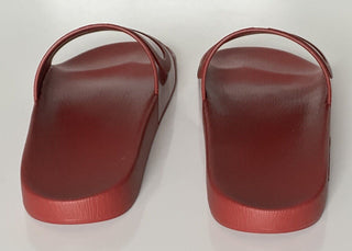 NIB Salvatore Ferragamo Groove Men's Rubber Slide Sandals Red 9 US 0751899 IT