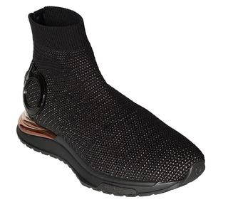 NIB Salvatore Ferragamo Women's High-top Sock Sneakers Black 10 US (40) 0756164