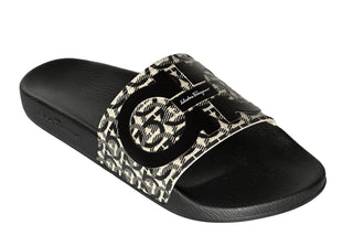 NIB Salvatore Ferragamo Groove Men's Rubber Slide Sandals Black 12 US 0729248 IT