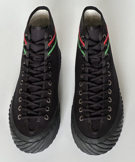 NIB Gucci Fabric Black High-top Sneakers 12.5 US (Gucci 11.5) 703033 Spain