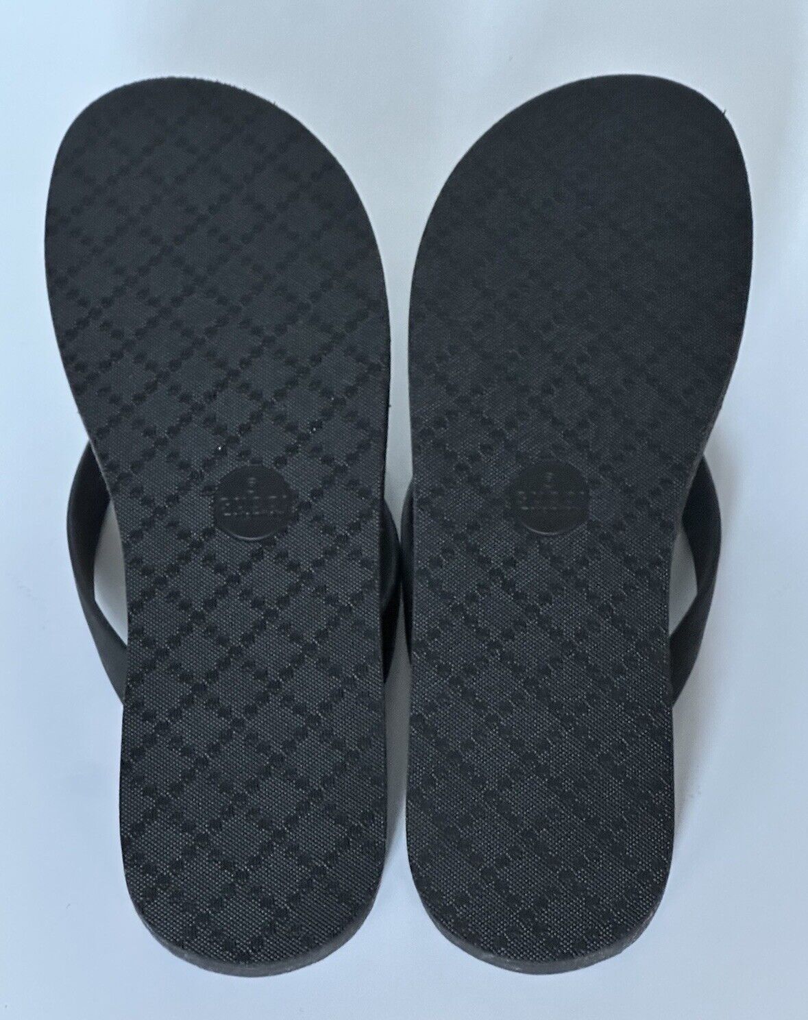 NIB Gucci Men's Black Double G Thong Flip Flops 10.5 US (Gucci 10) 659229 Italy