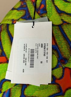 NWT $1050 Bottega Veneta Men’s Technical Hagihara Print Green Shirt 40 US 656849