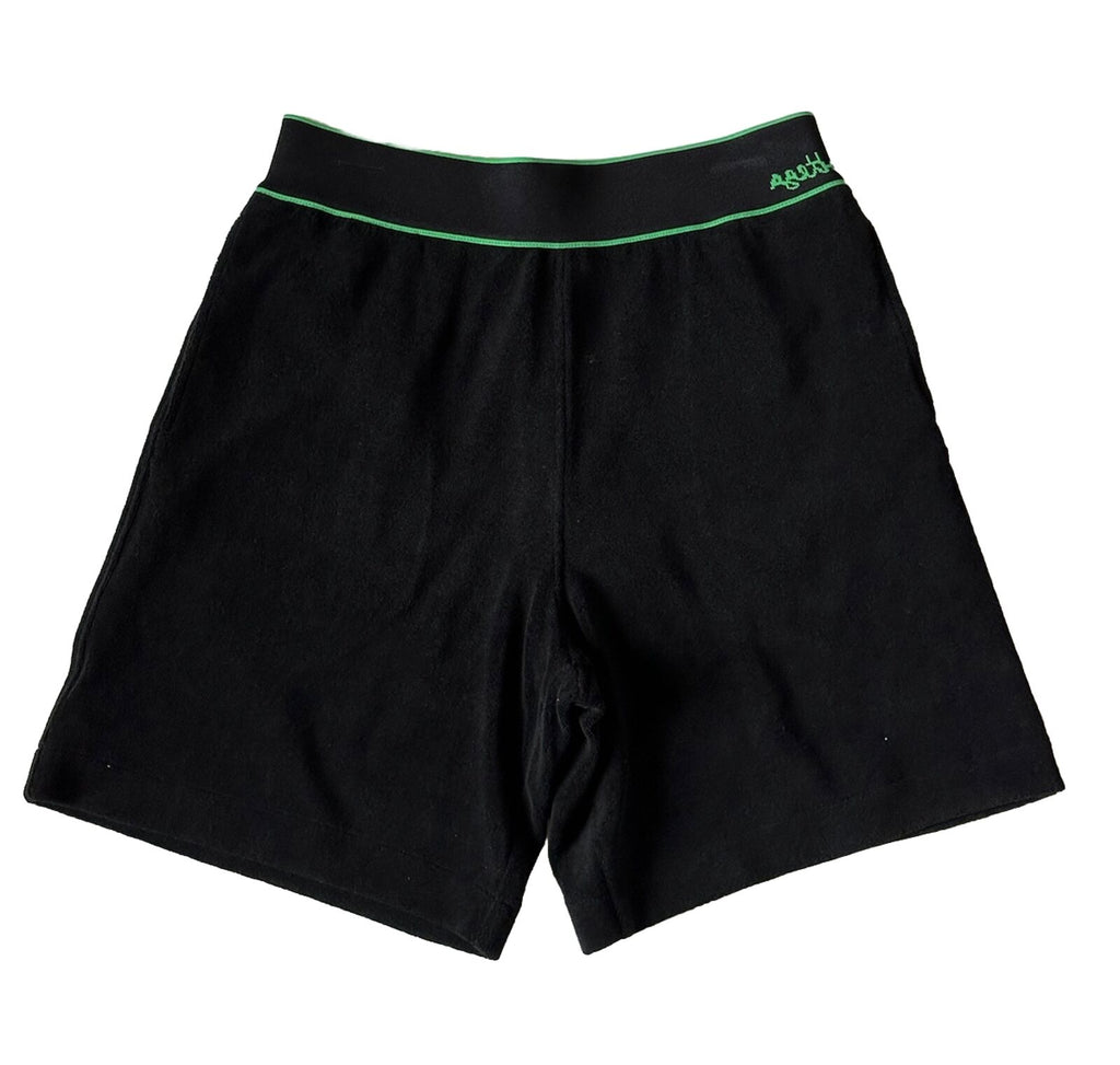 Bottega Veneta Men's Medium Weight Toweling Shorts Black Medium 702425 NWT $800
