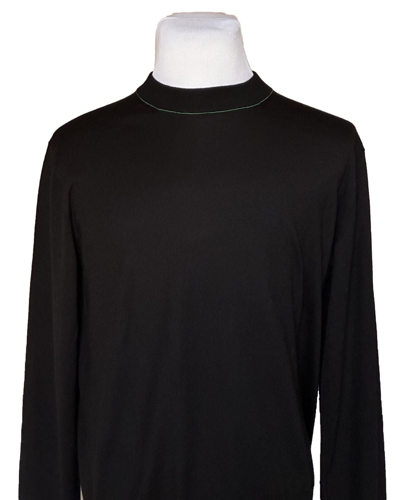 NWT $1050 Bottega Veneta Merino Wool Knit Pullover Sweater Large Black 704880 IT