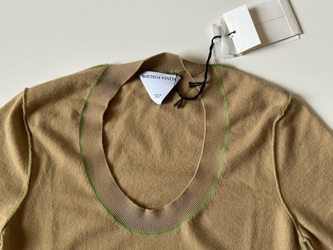 NWT $1200 Bottega Veneta Women's Cashmere Brown Top Size Small 690233 Italy
