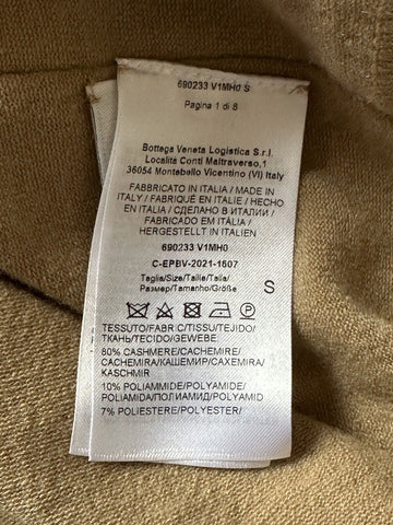 NWT $1200 Bottega Veneta Women's Cashmere Brown Top Size Small 690233 Italy