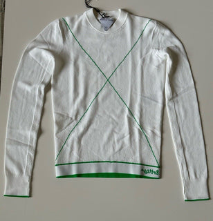 NWT $1300 Bottega Veneta Women's Lightweight Viscose Sweater White Small 701956