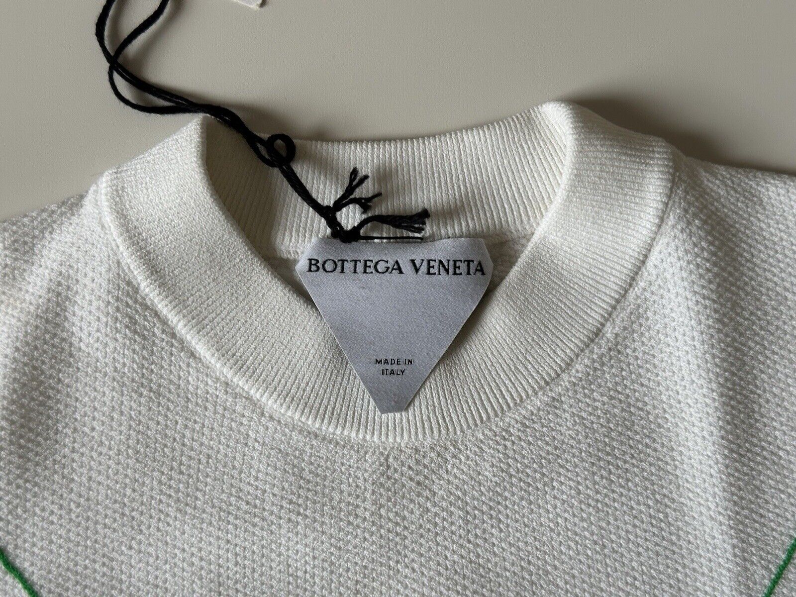 NWT $1300 Bottega Veneta Women's Lightweight Viscose Sweater White Small 701956