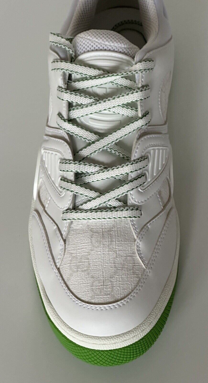NIB Gucci Demetra GG Men's Low-top Green/White Sneakers 6.5 US (Gucci 6) 698785