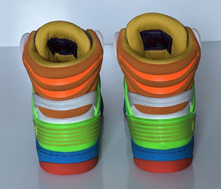NIB Gucci Demetra Leather Multicolor High-top Sneakers 6 US (36 Euro) 661310 IT
