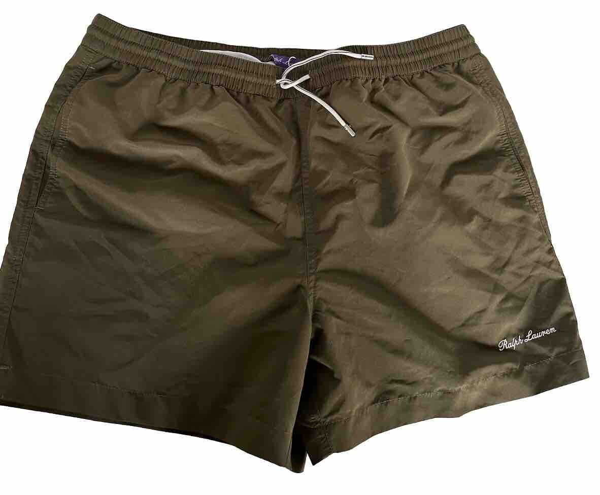 NWT Polo Ralph Lauren Purple Label Mens Green Swim Shorts Trunks XL Portugal