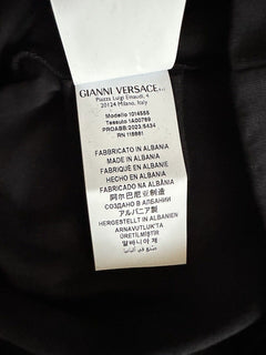 NWT Versace Logo Series Crystal-embellished T-Shirt Black 8 US (42 Eu) 1014555