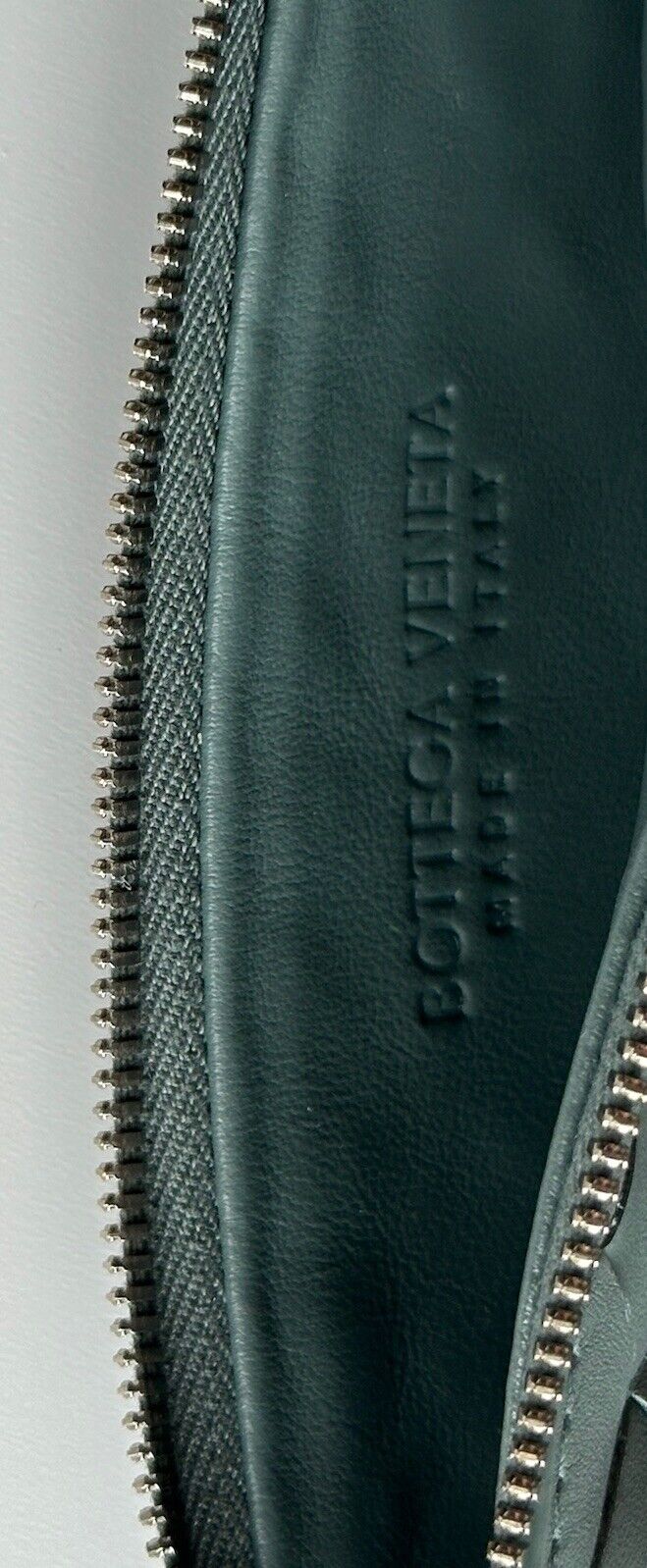 New $1000 Bottega Veneta Intrecciato Leather Pouch Case Slate 592643 Italy