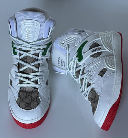NIB Gucci Basket Demetra GG High-top Gray/White Sneakers 15 US (Gucci 14) 673077