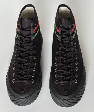 NIB Gucci Fabric Black High-top Sneakers 10 US (Gucci 9) 703033 Spain
