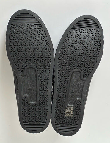NIB Gucci Fabric Black High-top Sneakers 10 US (Gucci 9) 703033 Spain