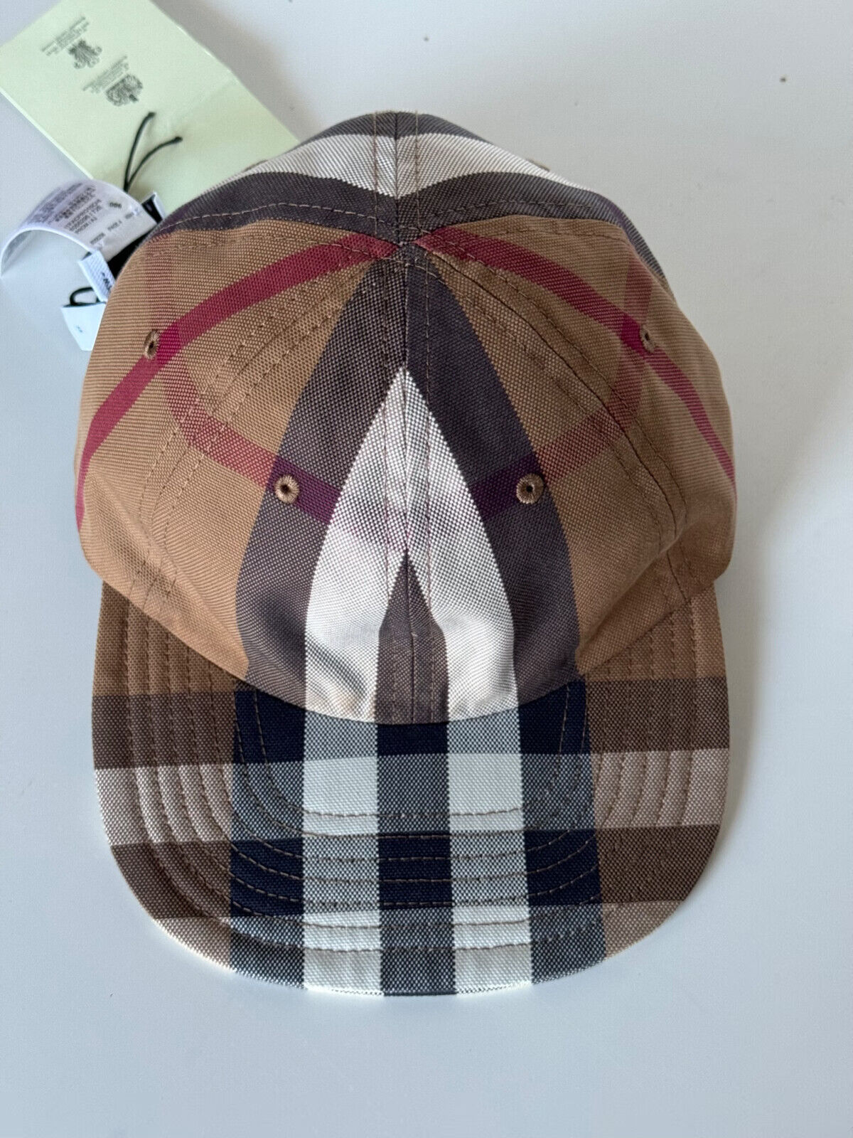 NWT $440 Burberry Reversible Baseball Cap Archive Beige L (59 cm) 8056296 Italy