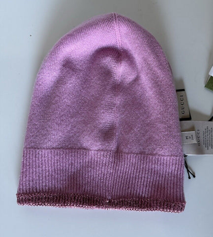 NWT Gucci Knit Viscose/Cashmere Roseate Beanie Hat Medium (57 cm) Italy 677822