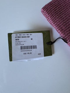 NWT Gucci Knit Viscose/Cashmere Roseate Beanie Hat Medium (57 cm) Italy 677822