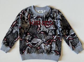 NWT Kenzo Animal Print Boys Cotton Sweater Size 4T