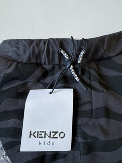 NWT Kenzo Animal Print Boys Joggers Black Size 4