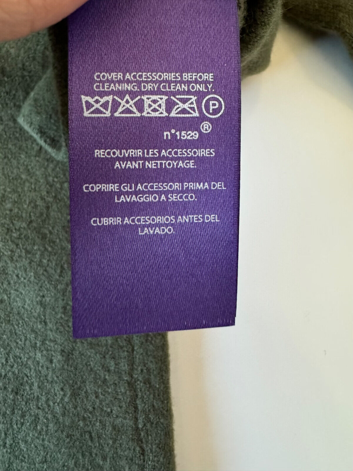 NWT $995 Ralph Lauren Purple Label Casual Dark Green Wool/Cashmere Pants XL