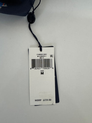 NWT $228 Polo Ralph Lauren Short Sleeve Sandals Printed Button Shirt Blue Medium