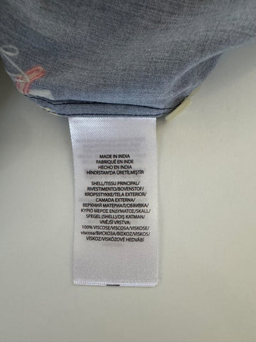 NWT $228 Polo Ralph Lauren Short Sleeve Sandals Printed Button Shirt Blue Medium