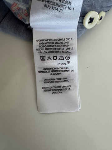 NWOT $228 Polo Ralph Lauren Viscose Short Sleeve Button Shirt Blue XL