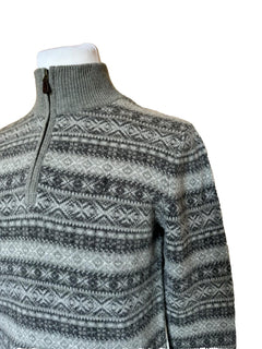NWT $228 Polo Ralph Lauren Men's Knit Wool/ Alpaca Hair Zip Sweater Small