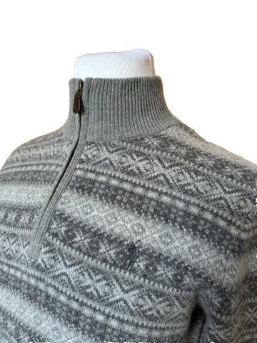 NWT $228 Polo Ralph Lauren Men's Knit Wool/ Alpaca Hair Zip Sweater Small
