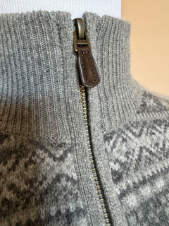 NWT $228 Polo Ralph Lauren Men's Knit Wool/ Alpaca Hair Zip Sweater Small