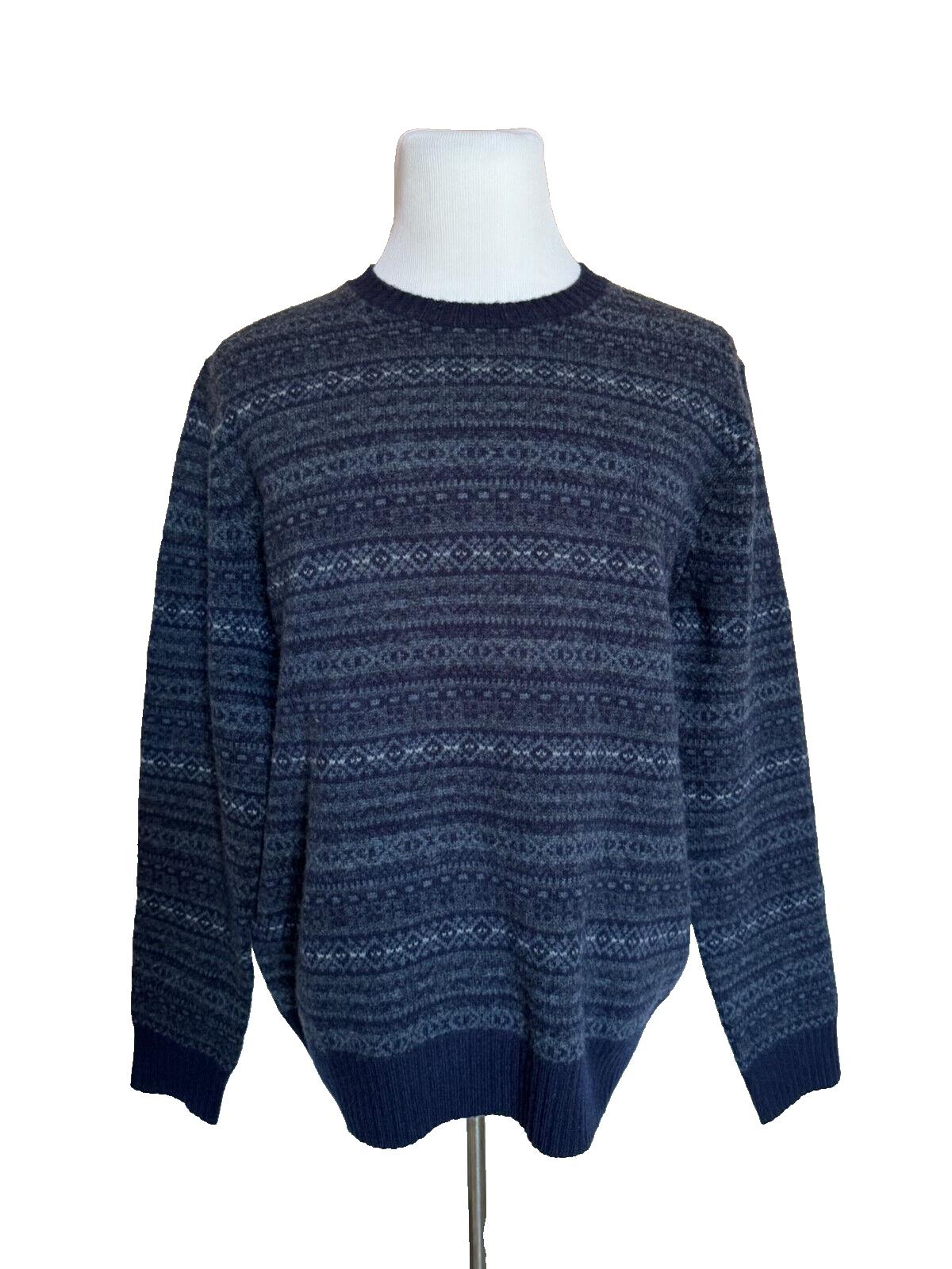 NWT $198 Polo Ralph Lauren Men's Knit Wool Alpaca Hair Sweater Blue XL